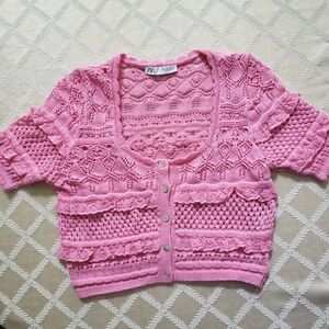 Zara Knitted Lace sweater.